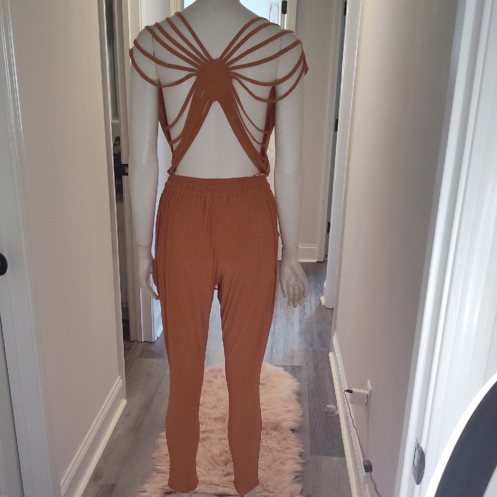 Women's Orange Jumpsuit